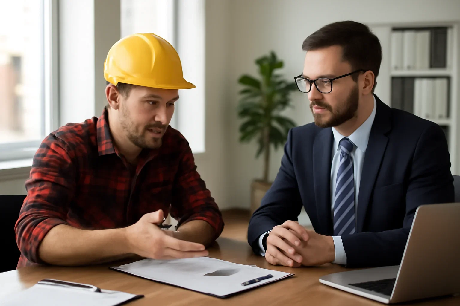 Commercial Auto Insurance Cost for a Roofing Business discussion with a roofing contractor and insurance advisor