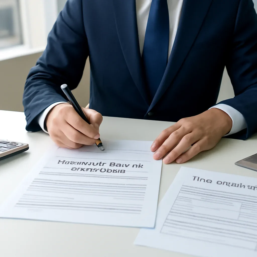 Roofing business reviewing insurance documents related to general liability insurance cost for roofing company
