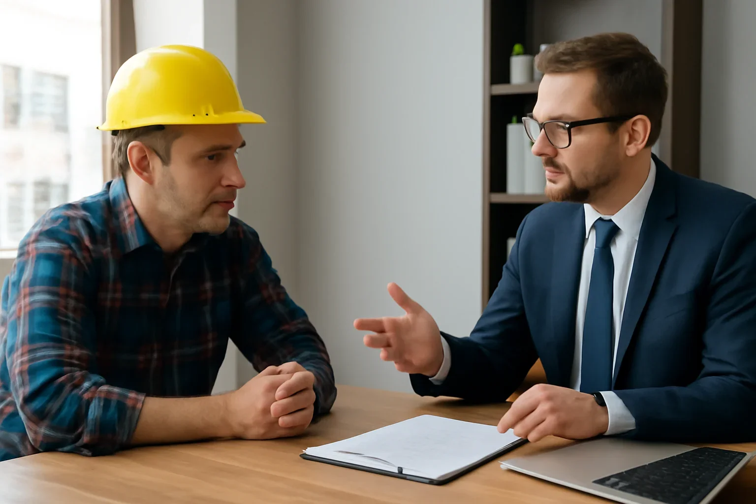 General Liability Insurance Rates for Roofing Contractors discussion with a roofing contractor and insurance advisor