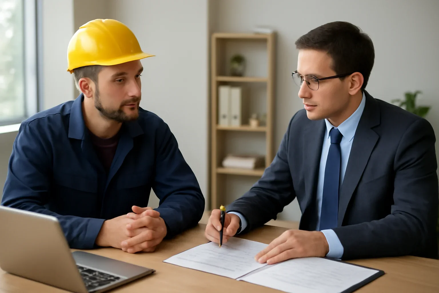 How Roofing Companies Work With Insurance Companies discussion with a roofing contractor and insurance advisor