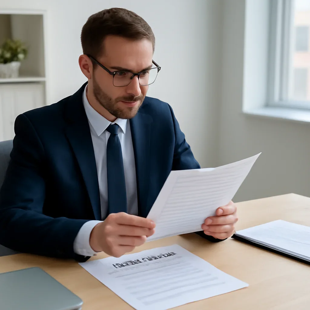 Roofing business reviewing insurance documents related to roofing trailer insurance