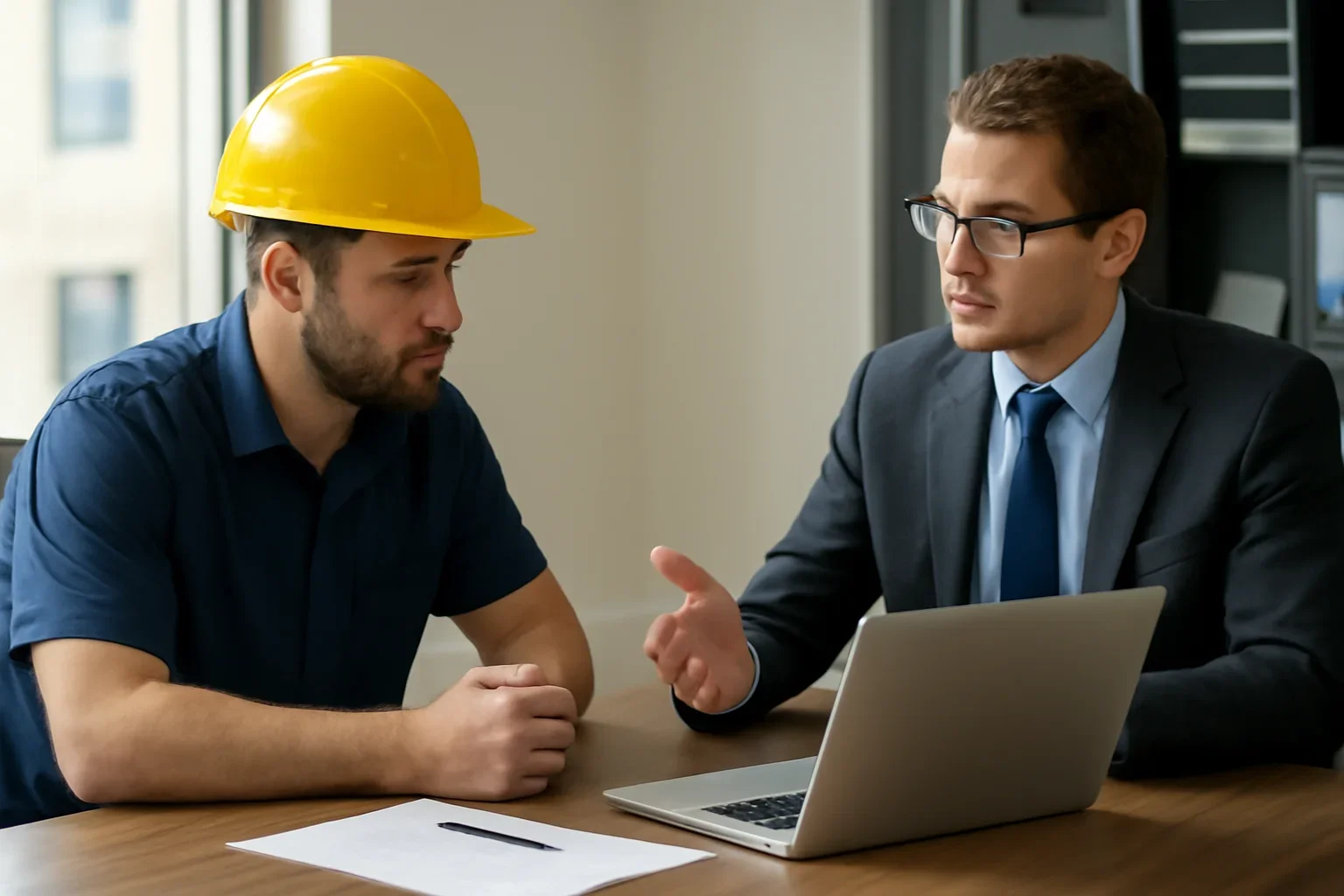 Personal vs. Commercial Auto for Roofing Contractors discussion with a roofing contractor and insurance advisor