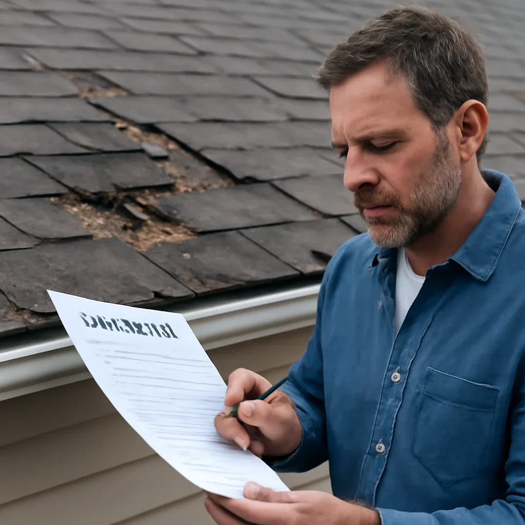 Homeowner or contractor reviewing next steps after reading an insurance guide