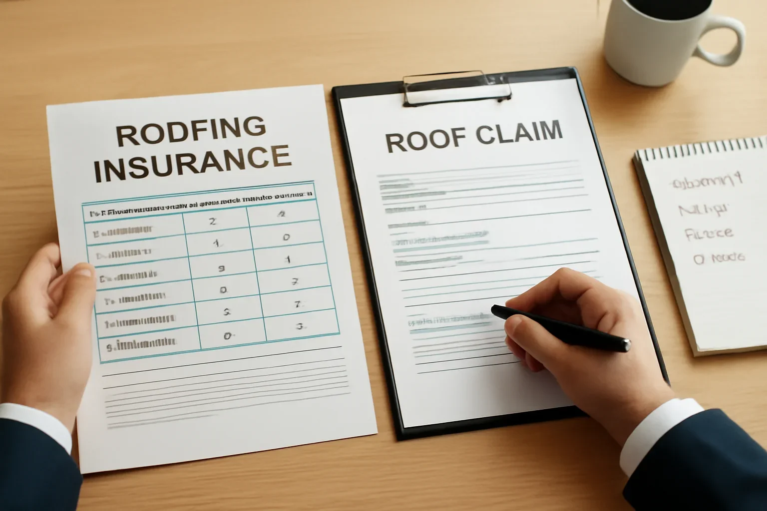 Professional scene related to roofing insurance comparisons and decision pages