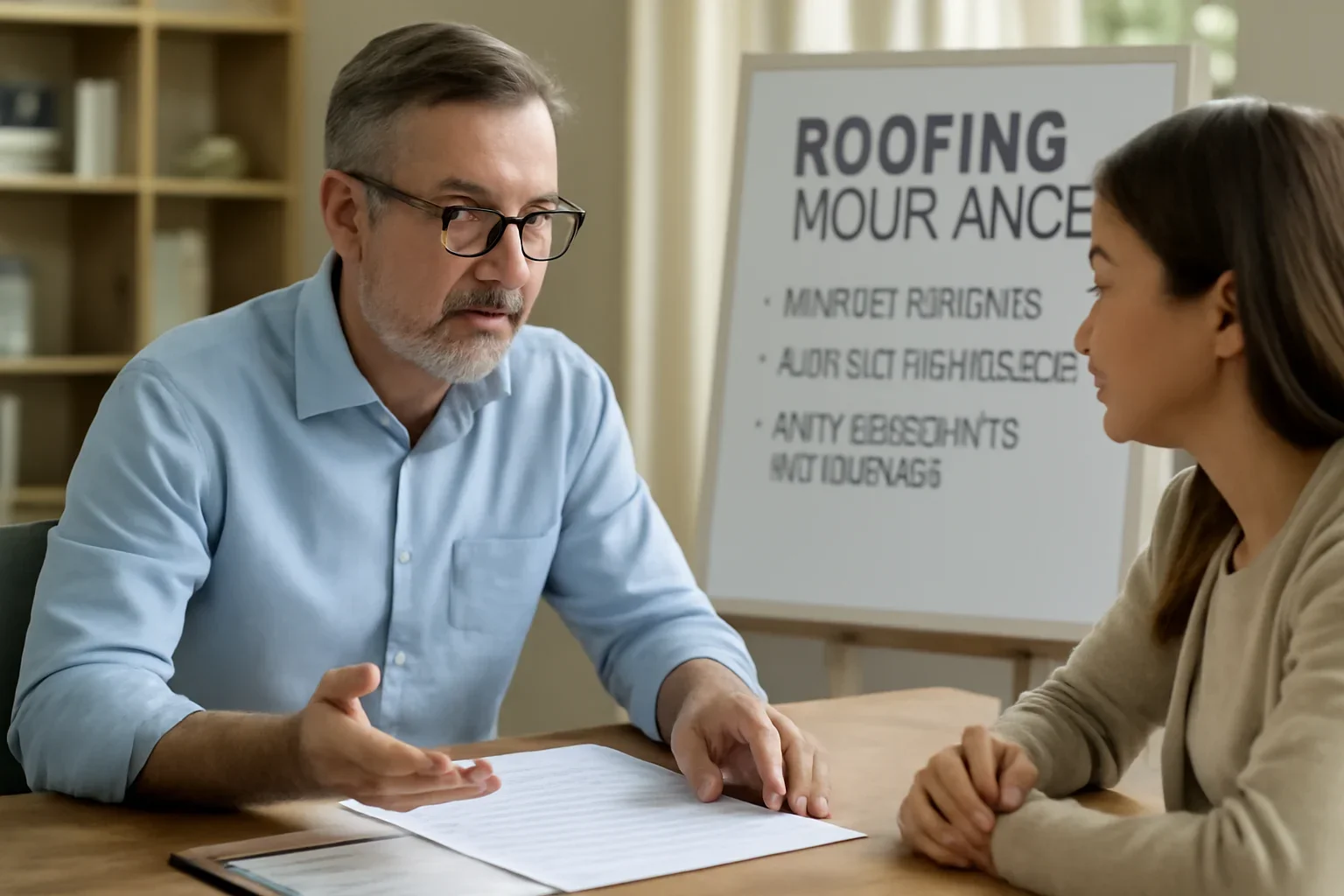 Professional scene related to quick answers to common roofing insurance questions