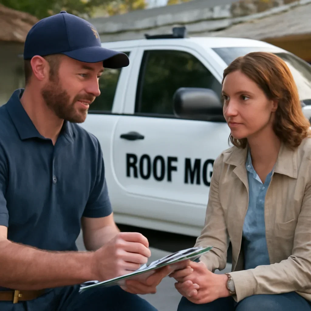 Consultation image related to requesting a roofing insurance quote