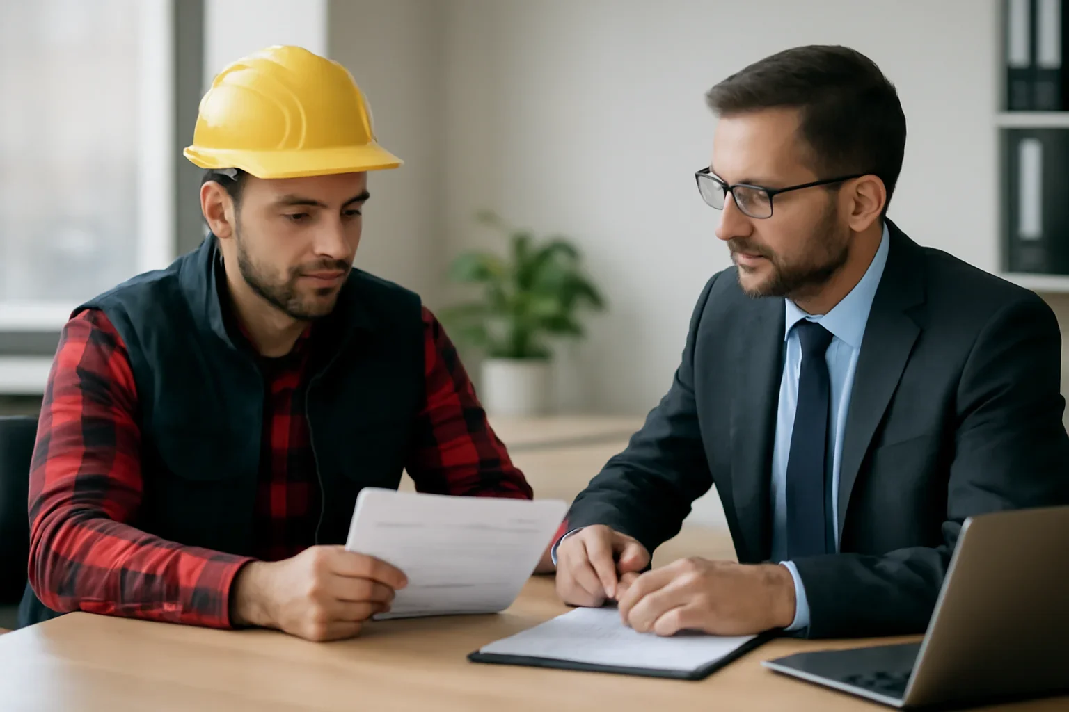 How Claims History Affects Roofing Insurance Renewal discussion with a roofing contractor and insurance advisor