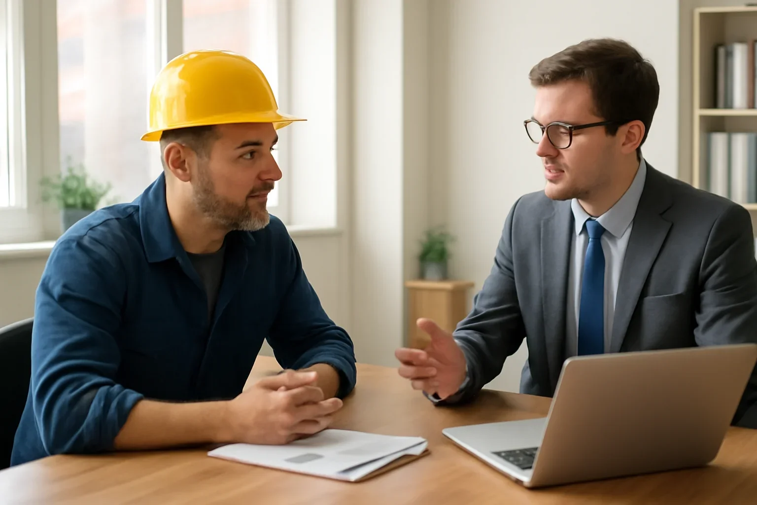 How Subcontracted Labor Affects Roofing Insurance Pricing discussion with a roofing contractor and insurance advisor