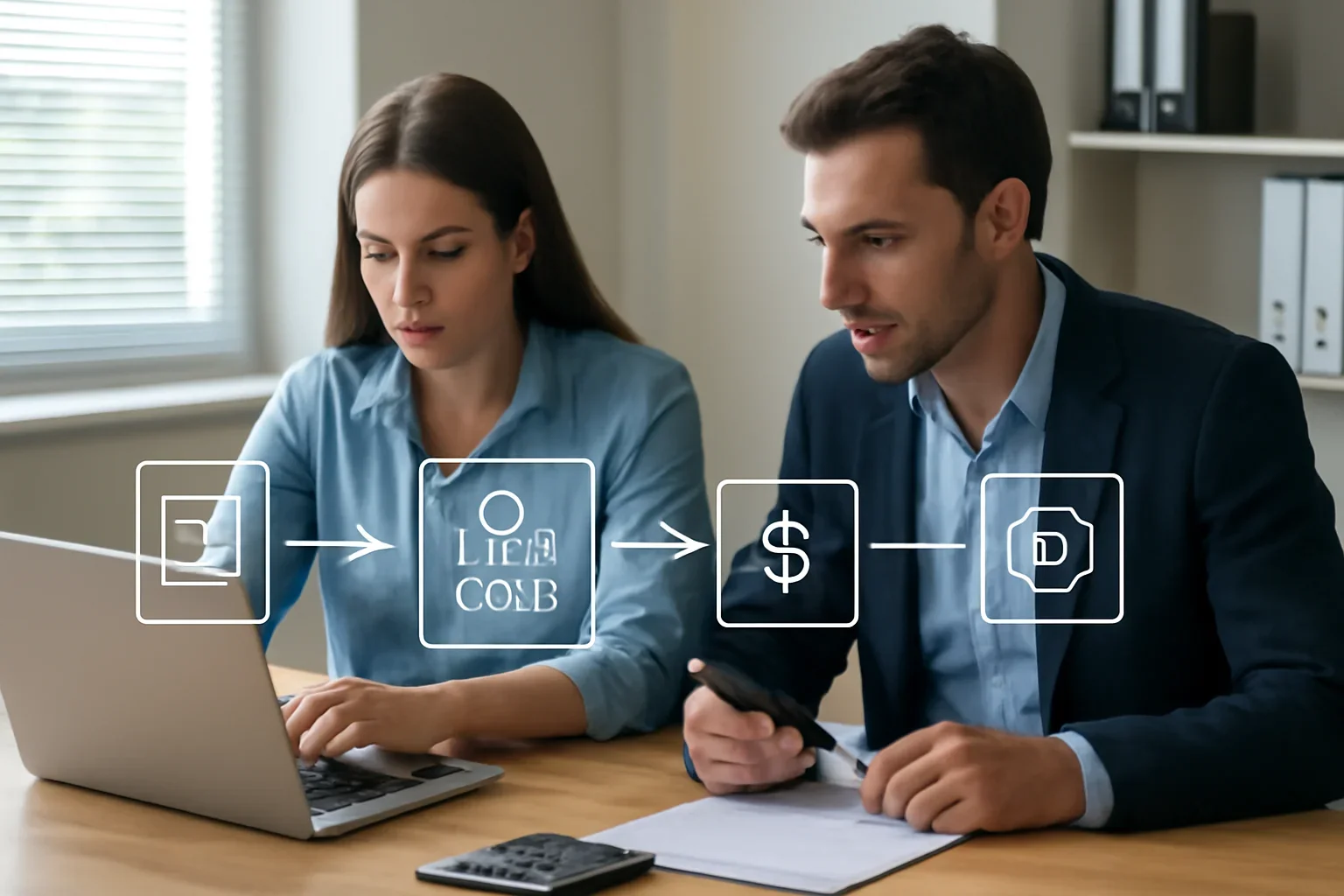 Professional scene related to connecting quote intake, crm workflow, payments, and carrier documentation