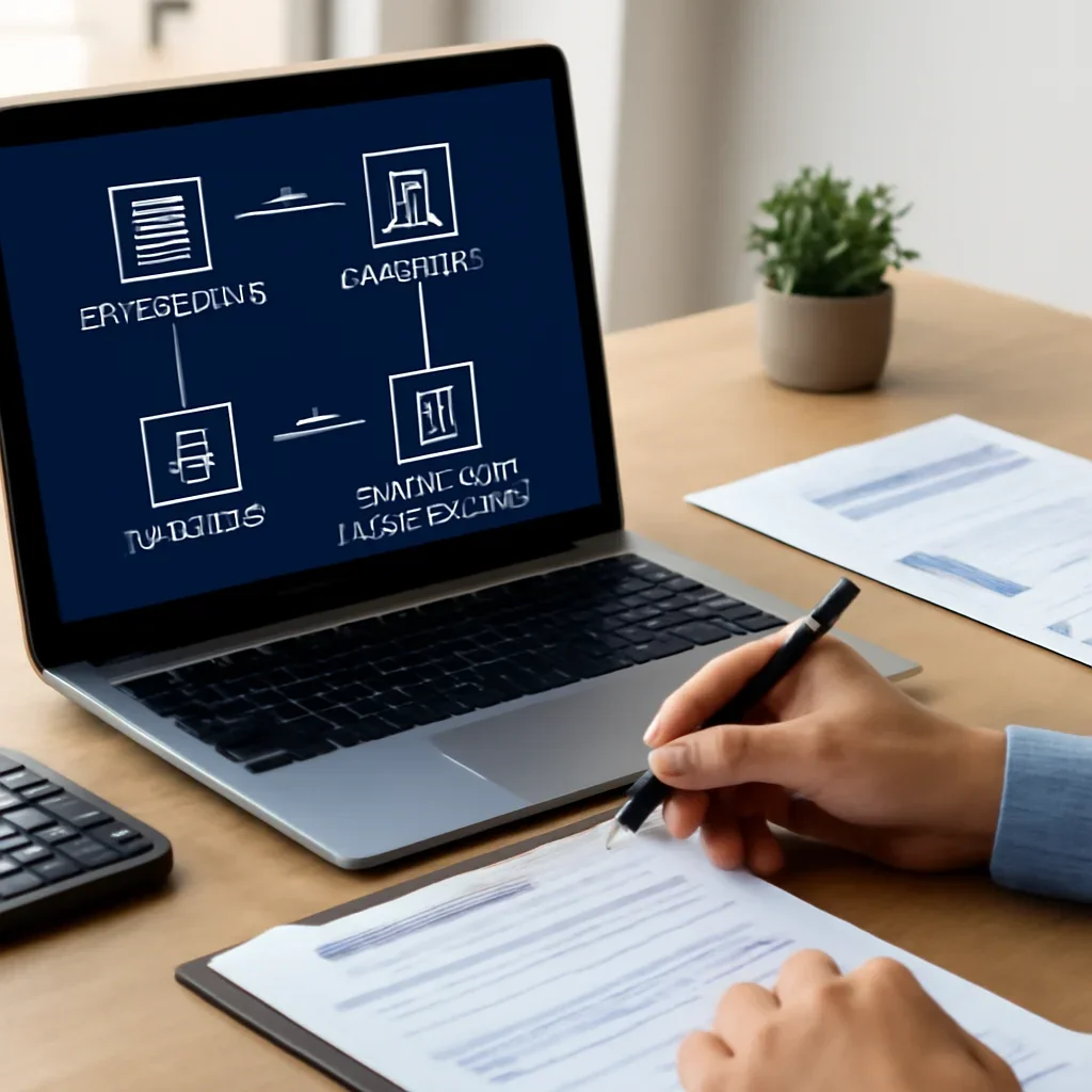 Practical working scene related to connecting quote intake, crm workflow, payments, and carrier documentation