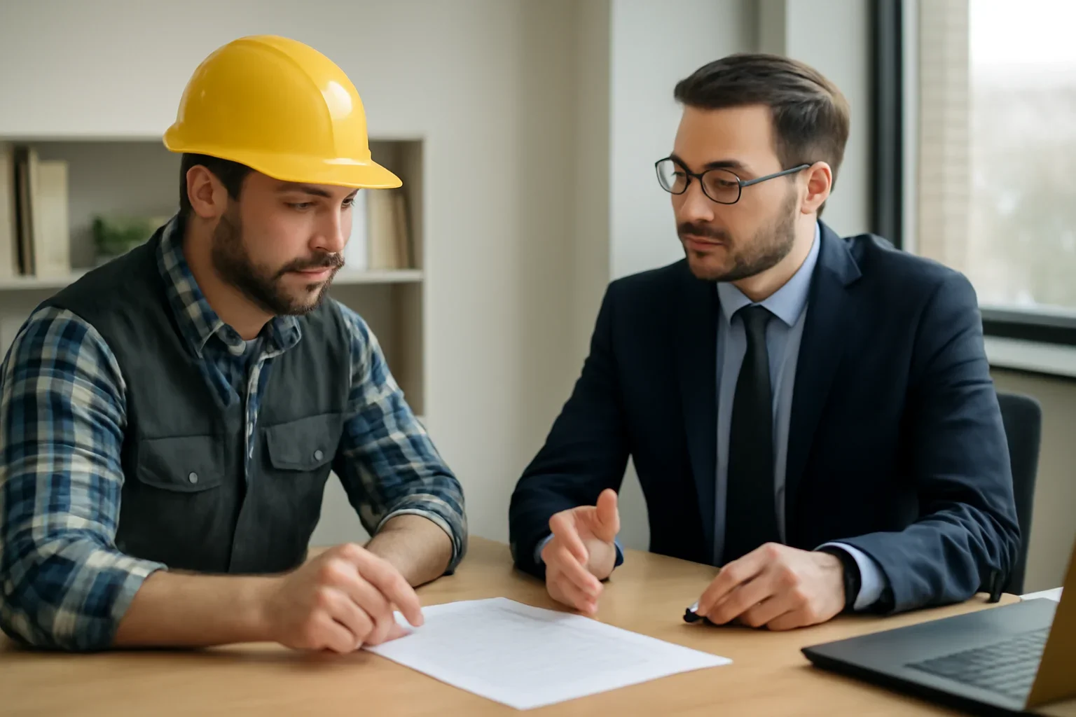 Roofing Workers Compensation Insurance by Province discussion with a roofing contractor and insurance advisor