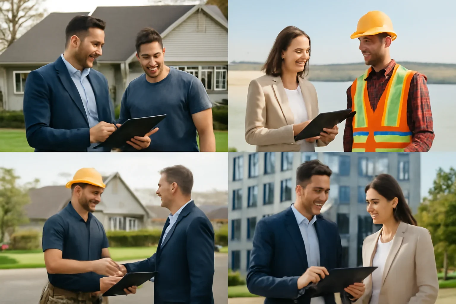Professional scene related to roofing insurance solutions by business type and location