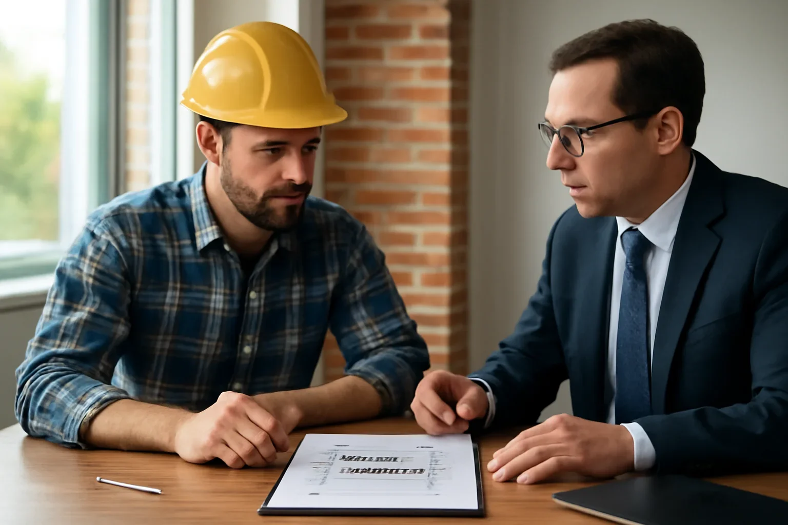 Waiver of Subrogation for Roofing Contracts discussion with a roofing contractor and insurance advisor